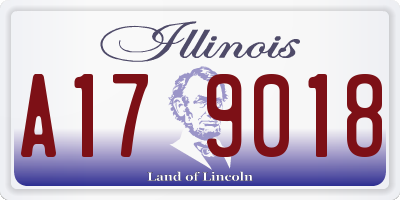 IL license plate A179018