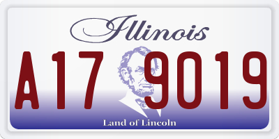 IL license plate A179019