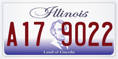 IL license plate A179022