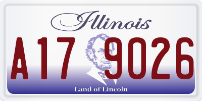IL license plate A179026