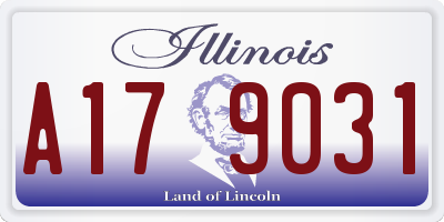 IL license plate A179031