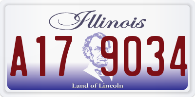 IL license plate A179034