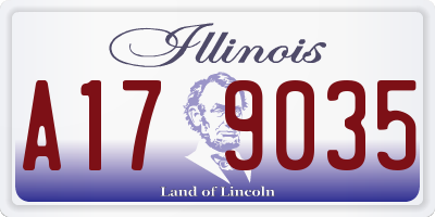 IL license plate A179035