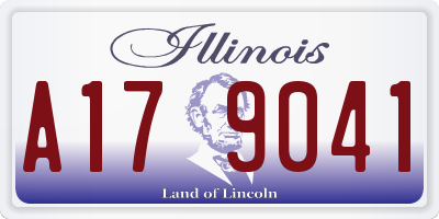 IL license plate A179041