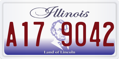 IL license plate A179042