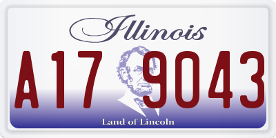 IL license plate A179043