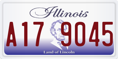 IL license plate A179045
