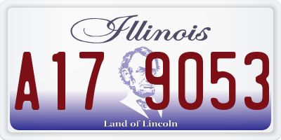 IL license plate A179053