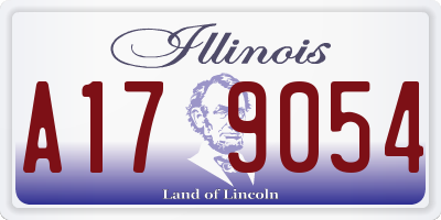 IL license plate A179054