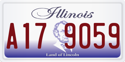 IL license plate A179059