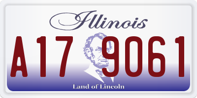 IL license plate A179061