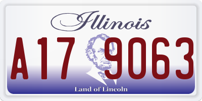 IL license plate A179063