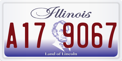 IL license plate A179067