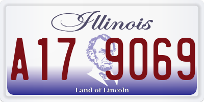 IL license plate A179069
