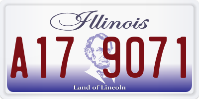 IL license plate A179071