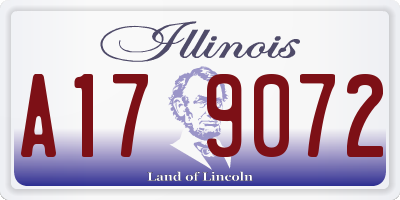 IL license plate A179072