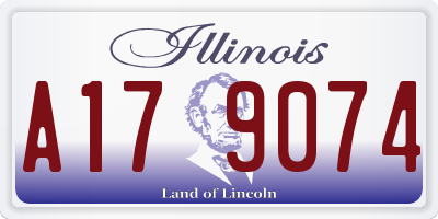 IL license plate A179074