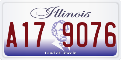 IL license plate A179076