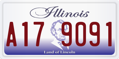 IL license plate A179091