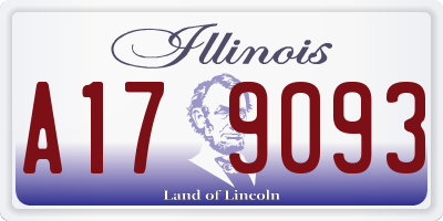 IL license plate A179093
