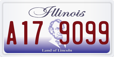 IL license plate A179099