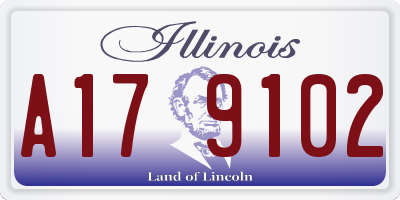IL license plate A179102