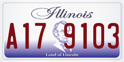 IL license plate A179103