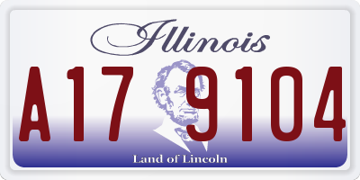 IL license plate A179104