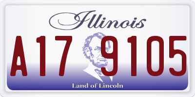 IL license plate A179105