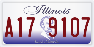 IL license plate A179107