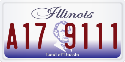 IL license plate A179111