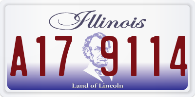 IL license plate A179114