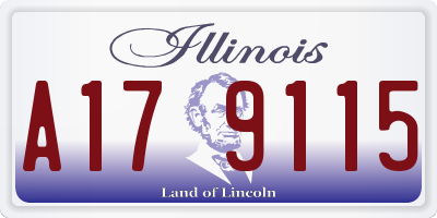 IL license plate A179115