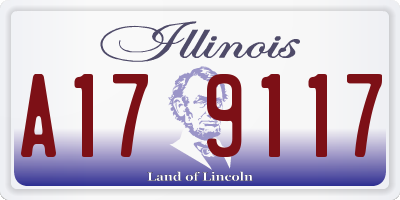 IL license plate A179117