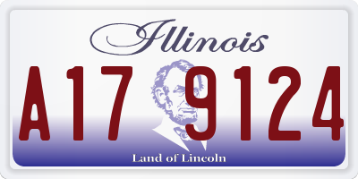 IL license plate A179124