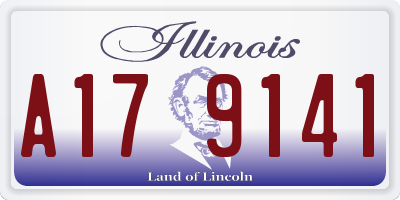 IL license plate A179141
