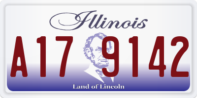 IL license plate A179142