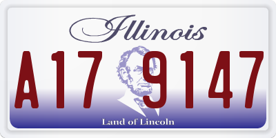 IL license plate A179147