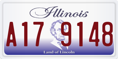 IL license plate A179148