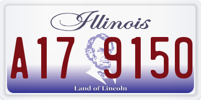 IL license plate A179150