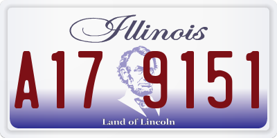 IL license plate A179151