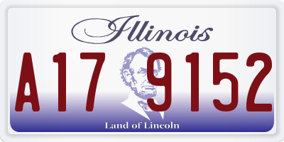 IL license plate A179152