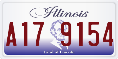 IL license plate A179154