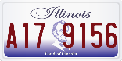 IL license plate A179156