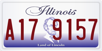 IL license plate A179157