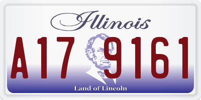 IL license plate A179161