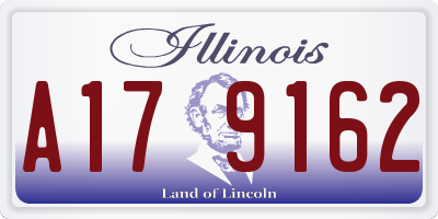 IL license plate A179162