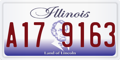 IL license plate A179163