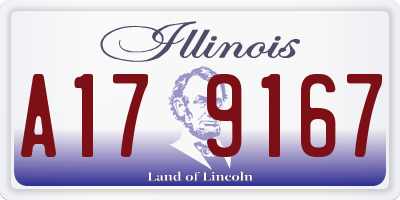 IL license plate A179167