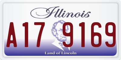 IL license plate A179169